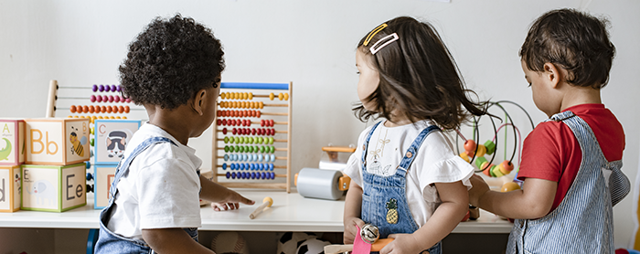 children at play in a playroom