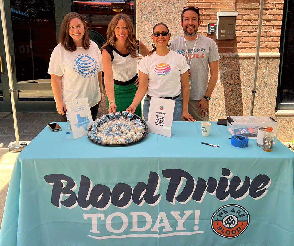 THA Blood Drive - Texas Hospital Association THA donated snacks at a Austin blood drive days after the shooting.