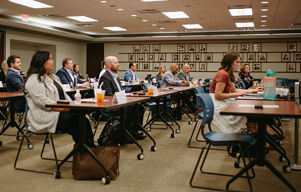 Leadership Fellows in the classroom at the Texas Hospital Association headquarters.