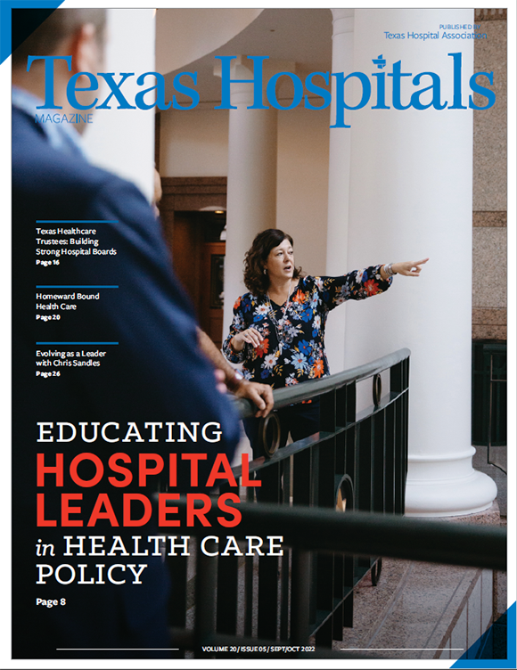 Cover of the September/October 2022 issue of Texas Hospitals magazine