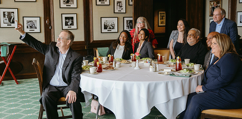 Williams with her Leadership Fellows classmates