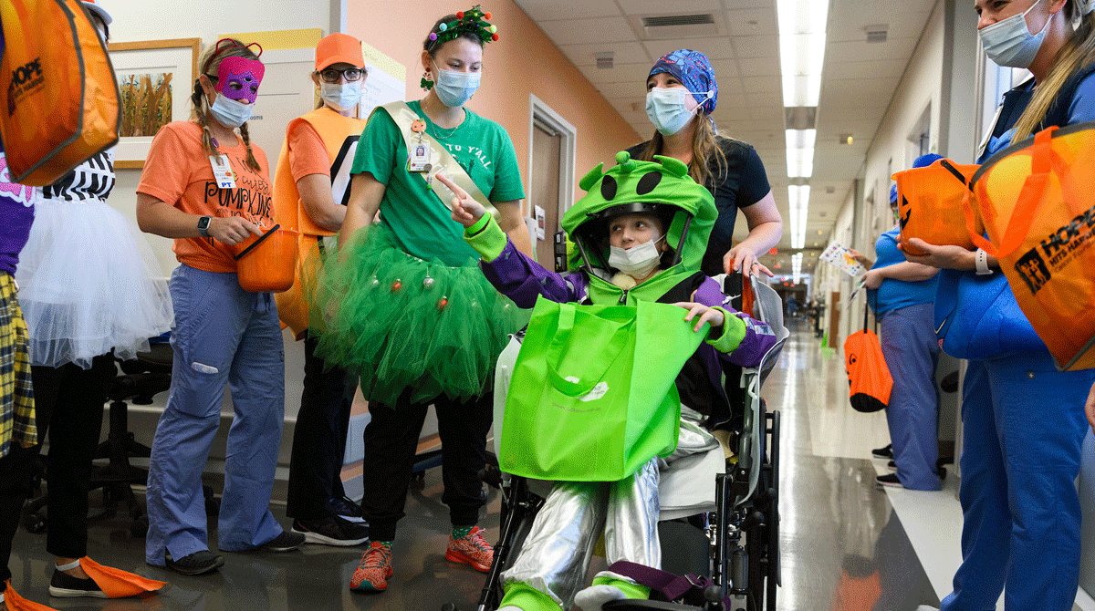 Celebrating Halloween in Texas hospitals