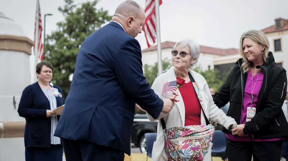 Dr. Rodney Gonzalez during VA Day in Amarillo