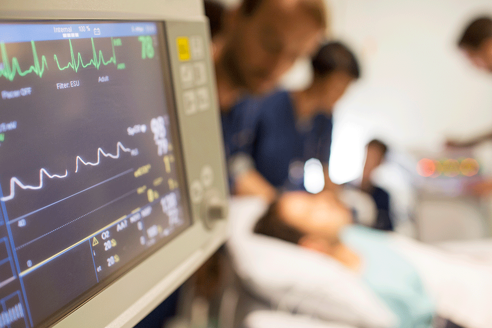 A monitor in the emergency room - Texas Hospital Association