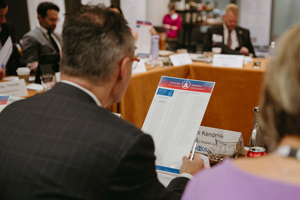HOSPAC Agents of Change-reviewing-endorsements - Texas Hospital Association Reviewing HOSPAC endorsement list