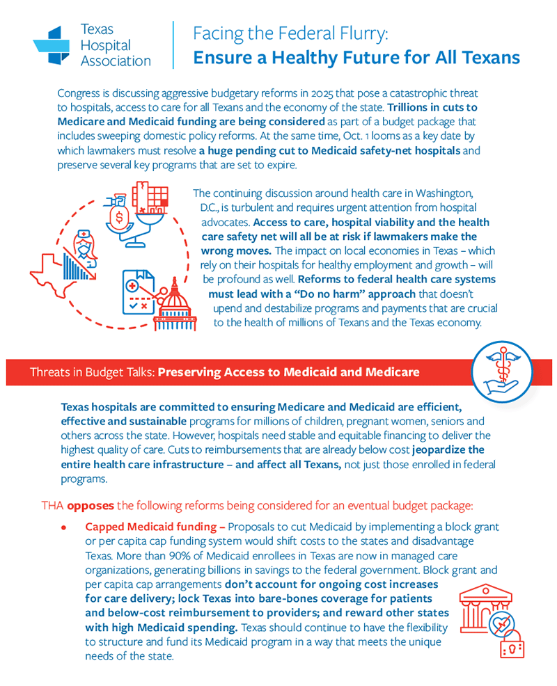 Facing the Federal Flurry: Ensure a Healthy Future for All Texans - Texas Hospital Association
