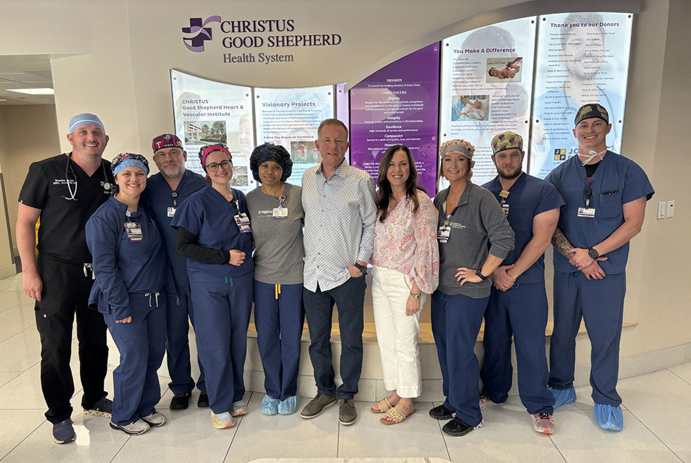 CHRISTUS Good Shepherd - Emergency Department, Cardiac Cath Lab team and Dr. Tyler Straach - Texas Hospital Association CHRISTUS Good Shepherd - Emergency Department, Cardiac Cath Lab team and Dr. Tyler Straach