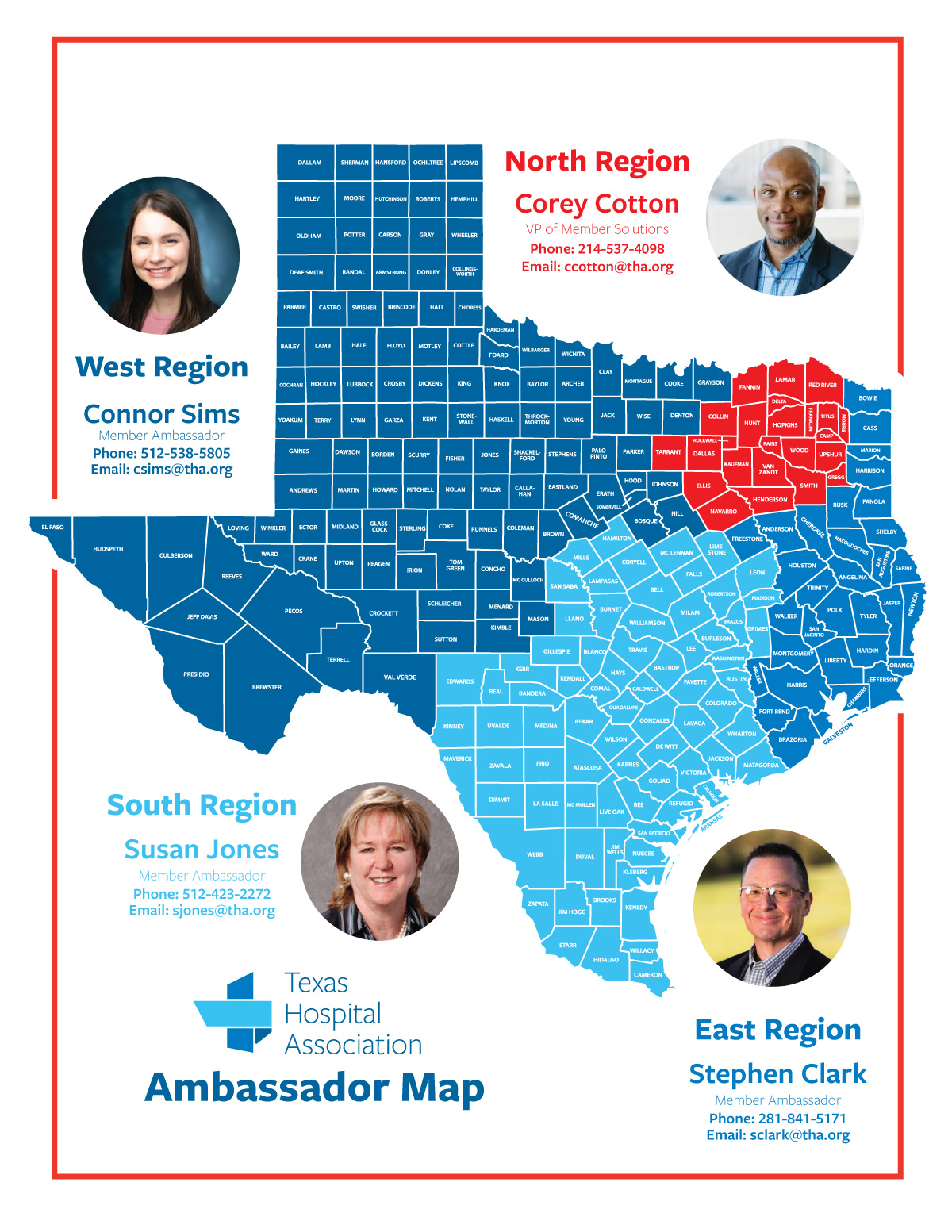 THA-Regional-Ambassadors-Map-J26 - Texas Hospital Association